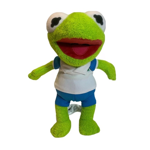 Disney Store Muppet Babies Kermit the Frog Plush Toy Doll - Picture 1 of 4